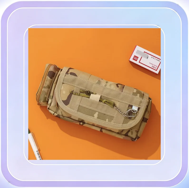 No.153_Desert Camouflage Zipper Pencil Case