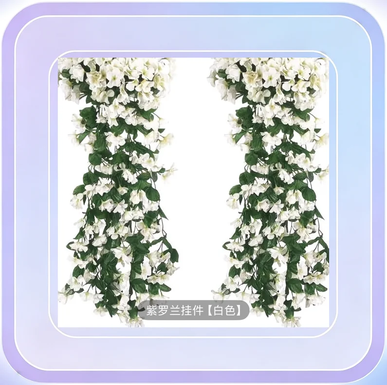 No.179_White wall-mounted artificial flower