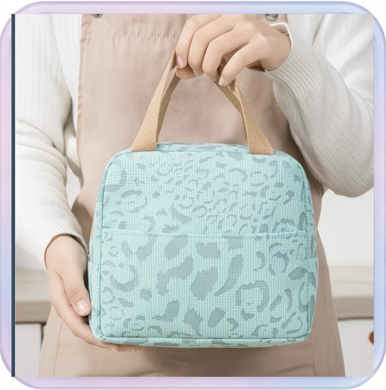 No_265_new ink pattern insulated bag, thickened and waterproof hand-held lunch bag for work and school lunch box bag