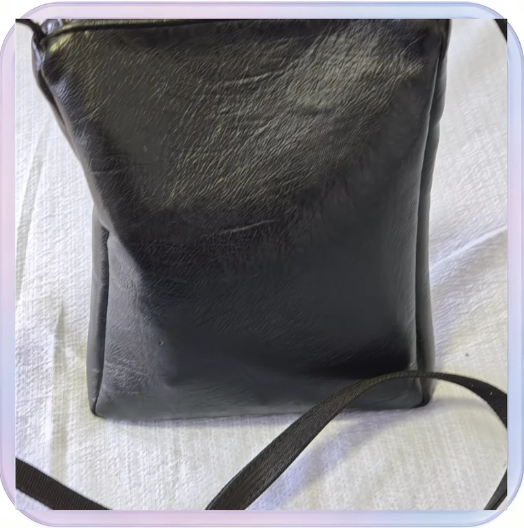 No_276_Men's PU Single Shoulder Crossbody Bag (Black PU Model)