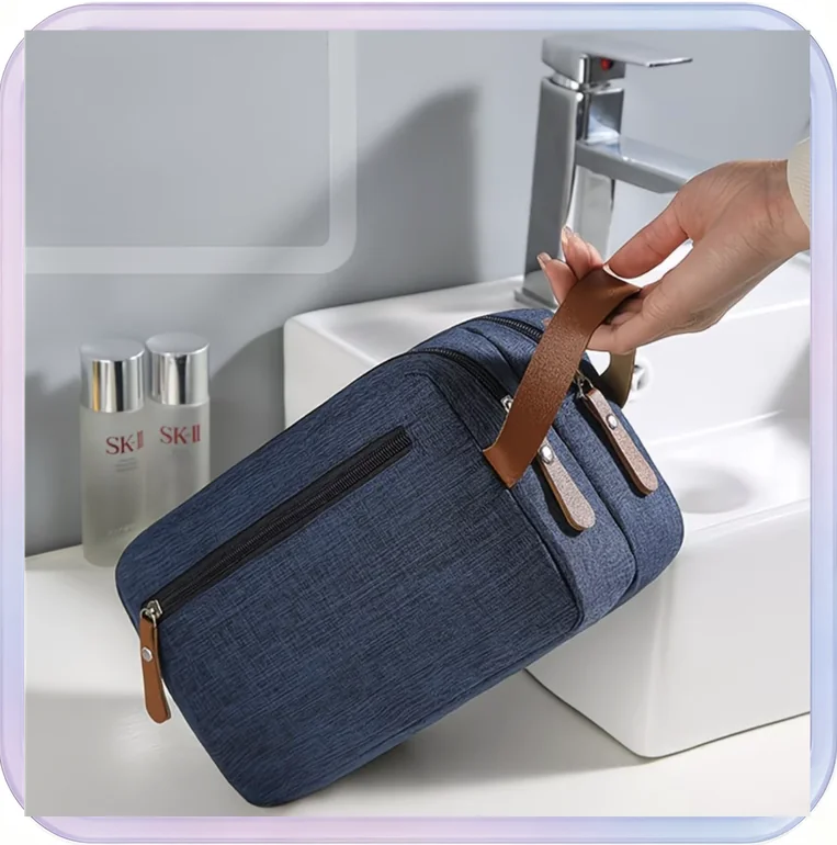 No_301_Purple detachable double-sided snap multi-layer storage removable pencil case, large capacity for school season stationery bag