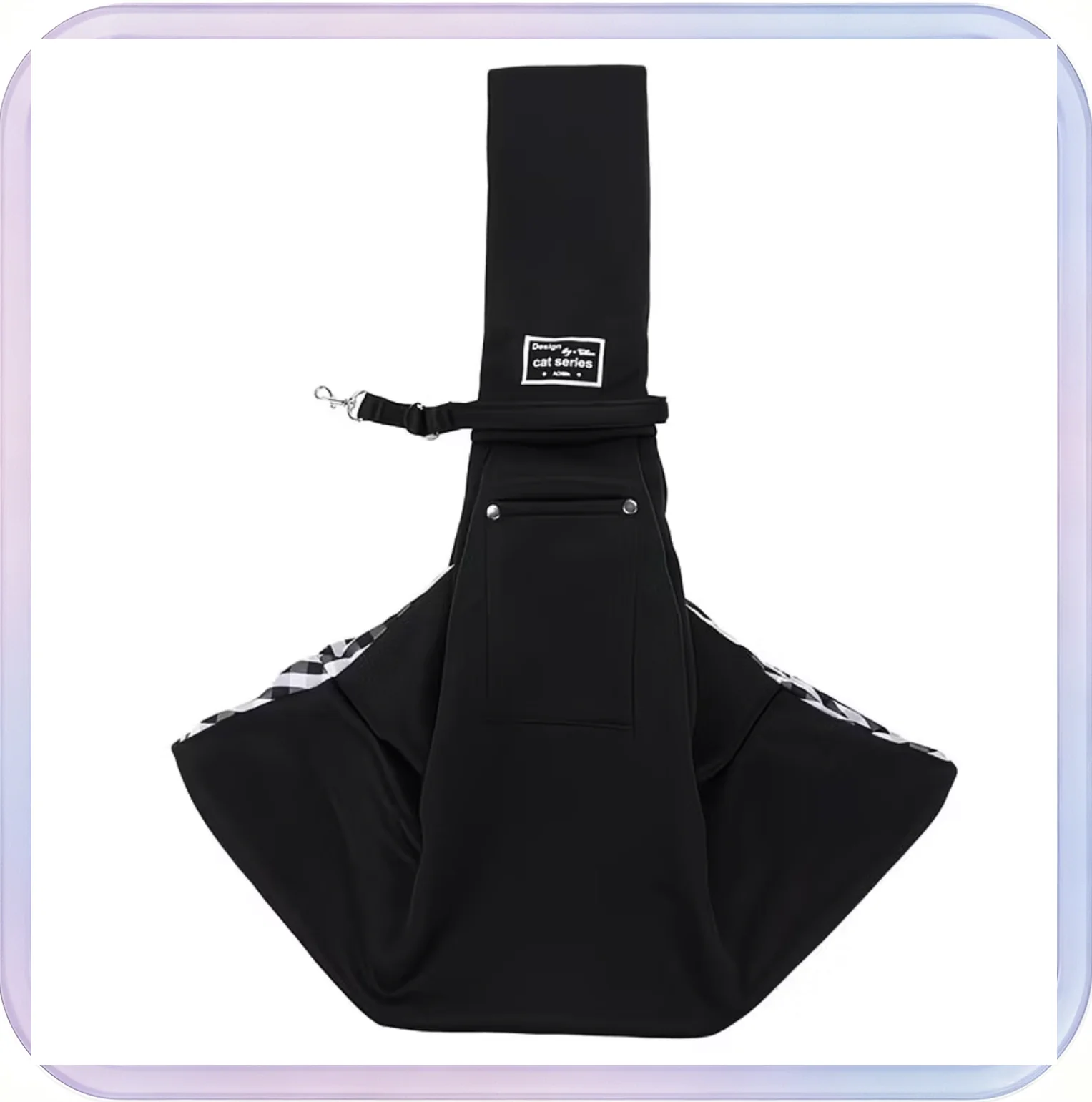 No_312_Crossbody Breathable Cat Carrier Foldable Pet Carrier Large Capacity Pet Supplies