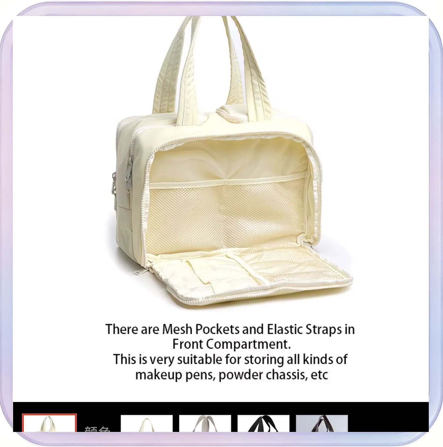 No_318_Cross-border Large Capacity Cosmetic Bag Portable