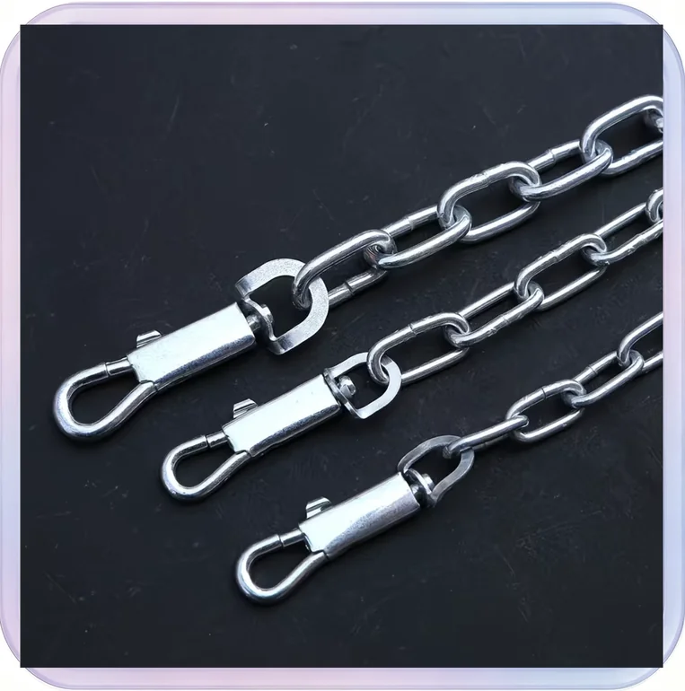 No_408_Adjustable Dog Training Chain Collar (3.5mm*55cm)