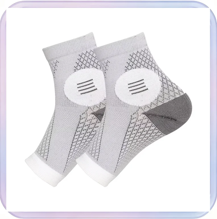 No_411_Gray 4-Stripe Wrist and Ankle Protector Set (6 Pairs)
