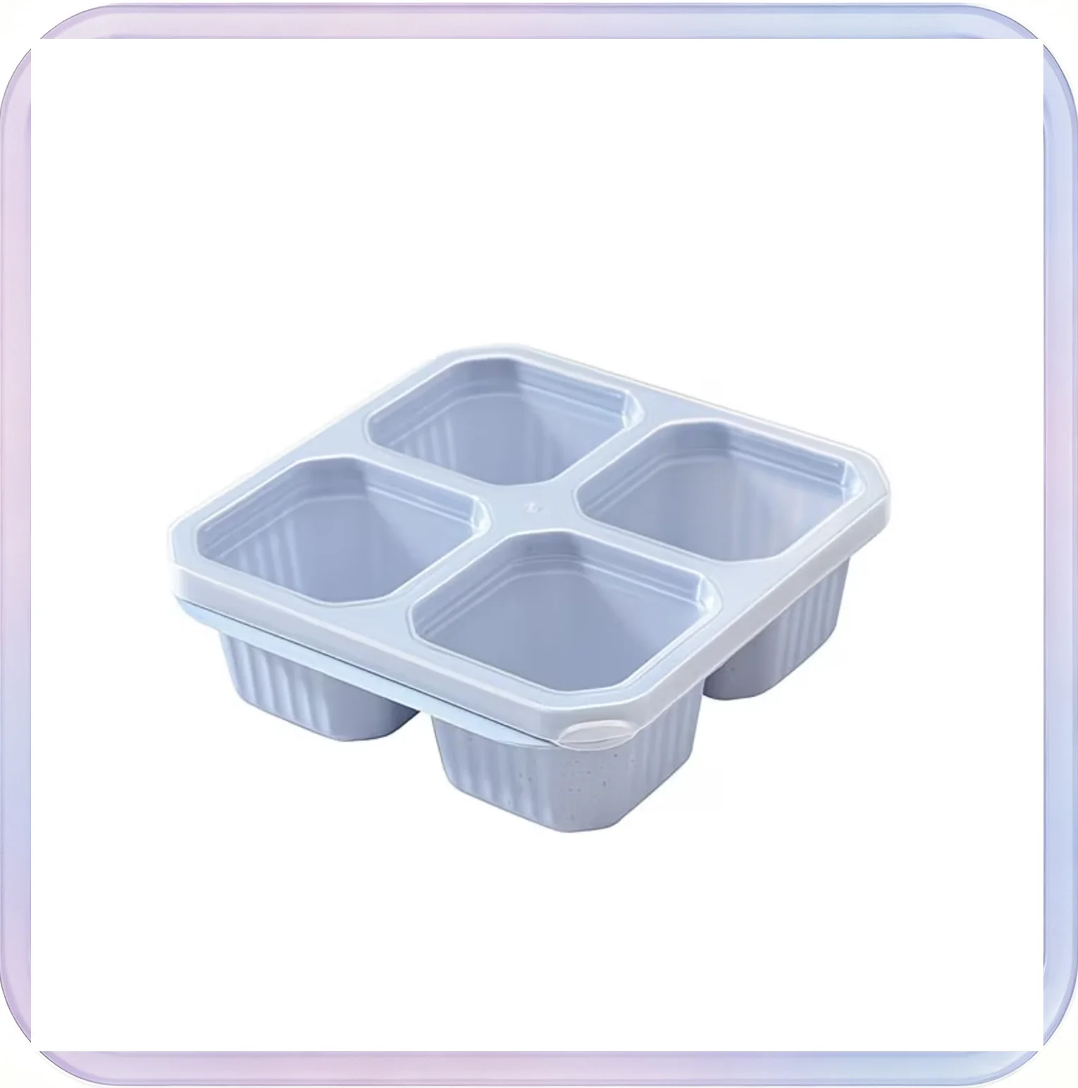 No_487_Divided Nut Snack Fresh-Keeping Box (Blue)