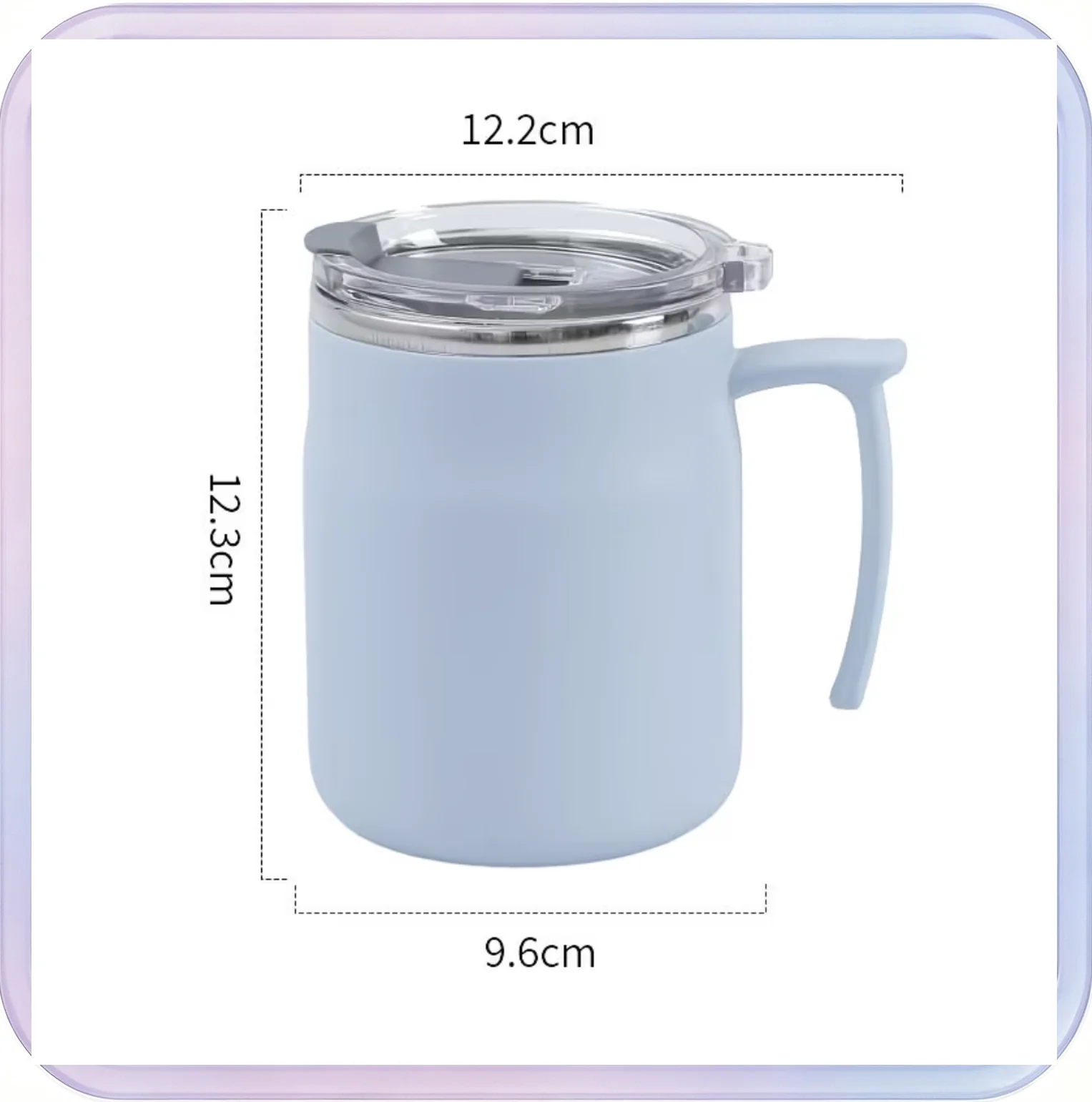 No_510_Matcha Stainless Steel Office Coffee Cup with Lid