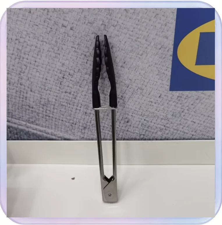 No_545_Kitchen Tongs, Small Size 7 Inches - Black