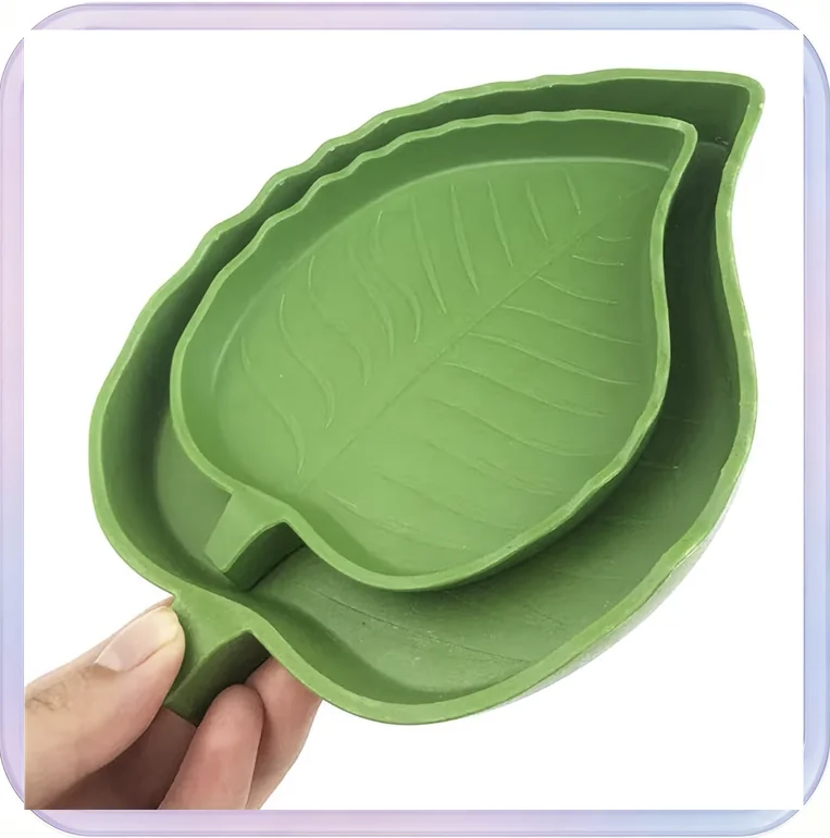 No_565_2-piece leaf-shaped salt pad set