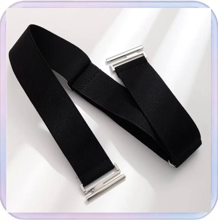 No_598_Gray Four-Clip Suit Suspenders