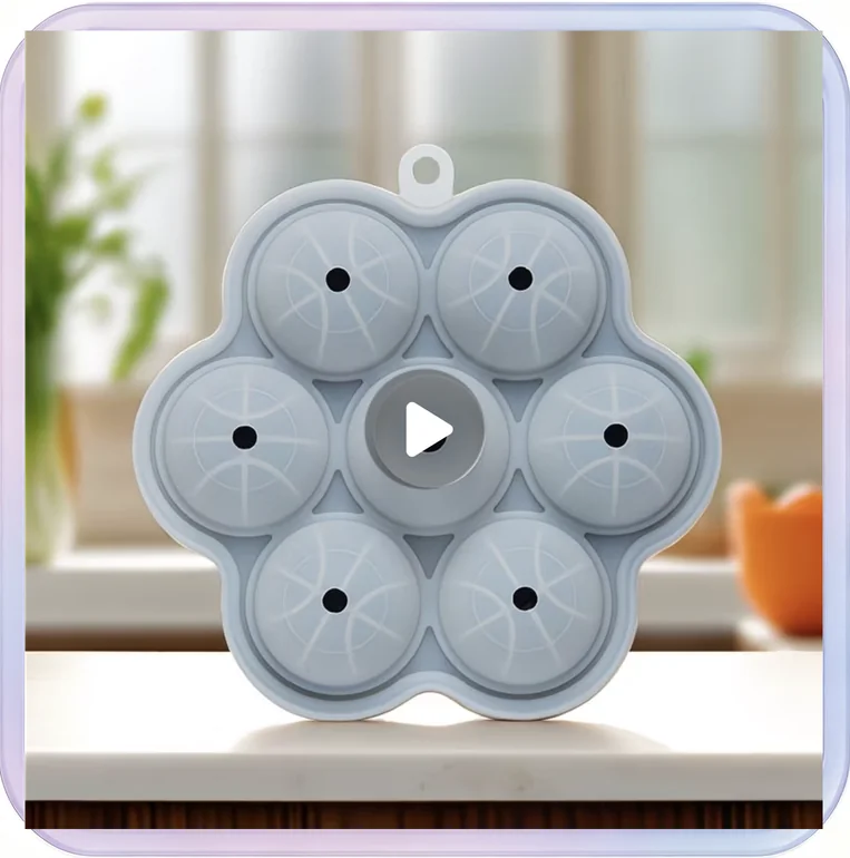 No_599_Black Silicone Ice Cube Tray
