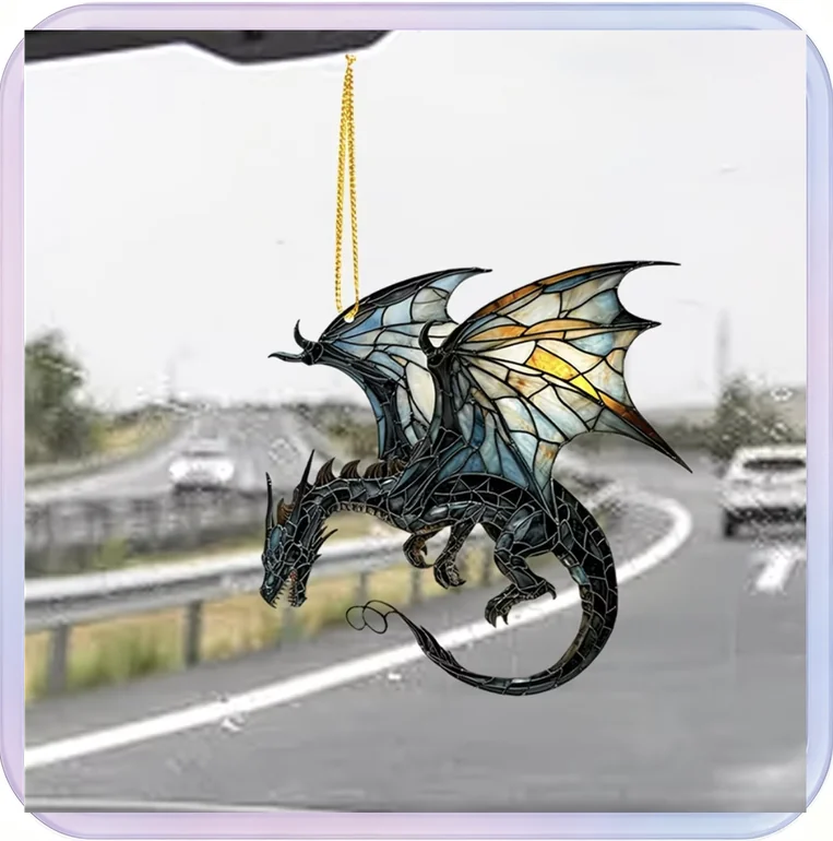 No_600_01 Flying Dragon Acrylic Pendant