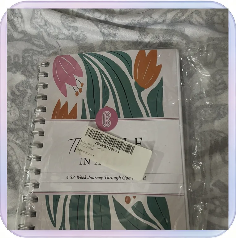 No_609_A5 pink Bible notebook A4 size pink