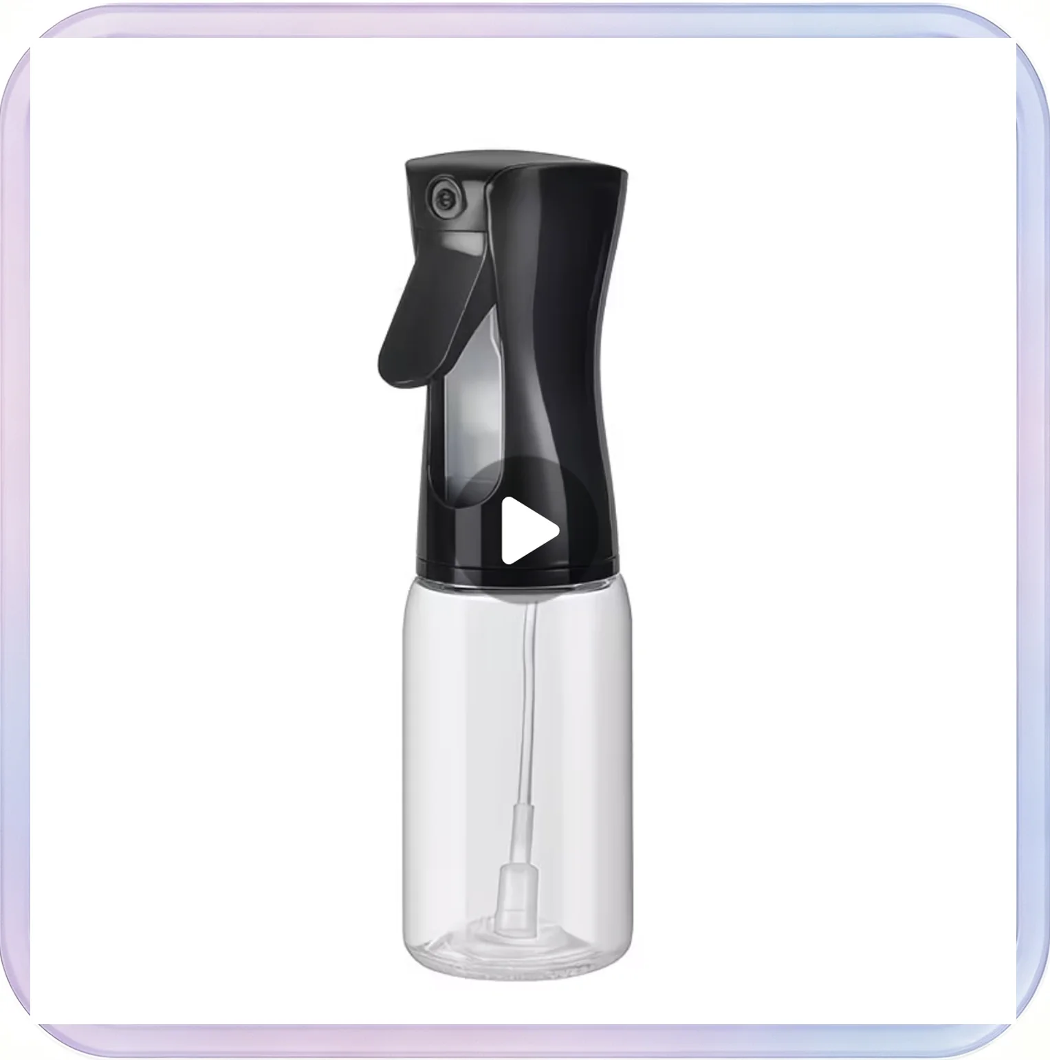No_612_PET black 200ml kitchen oil spray bottle
