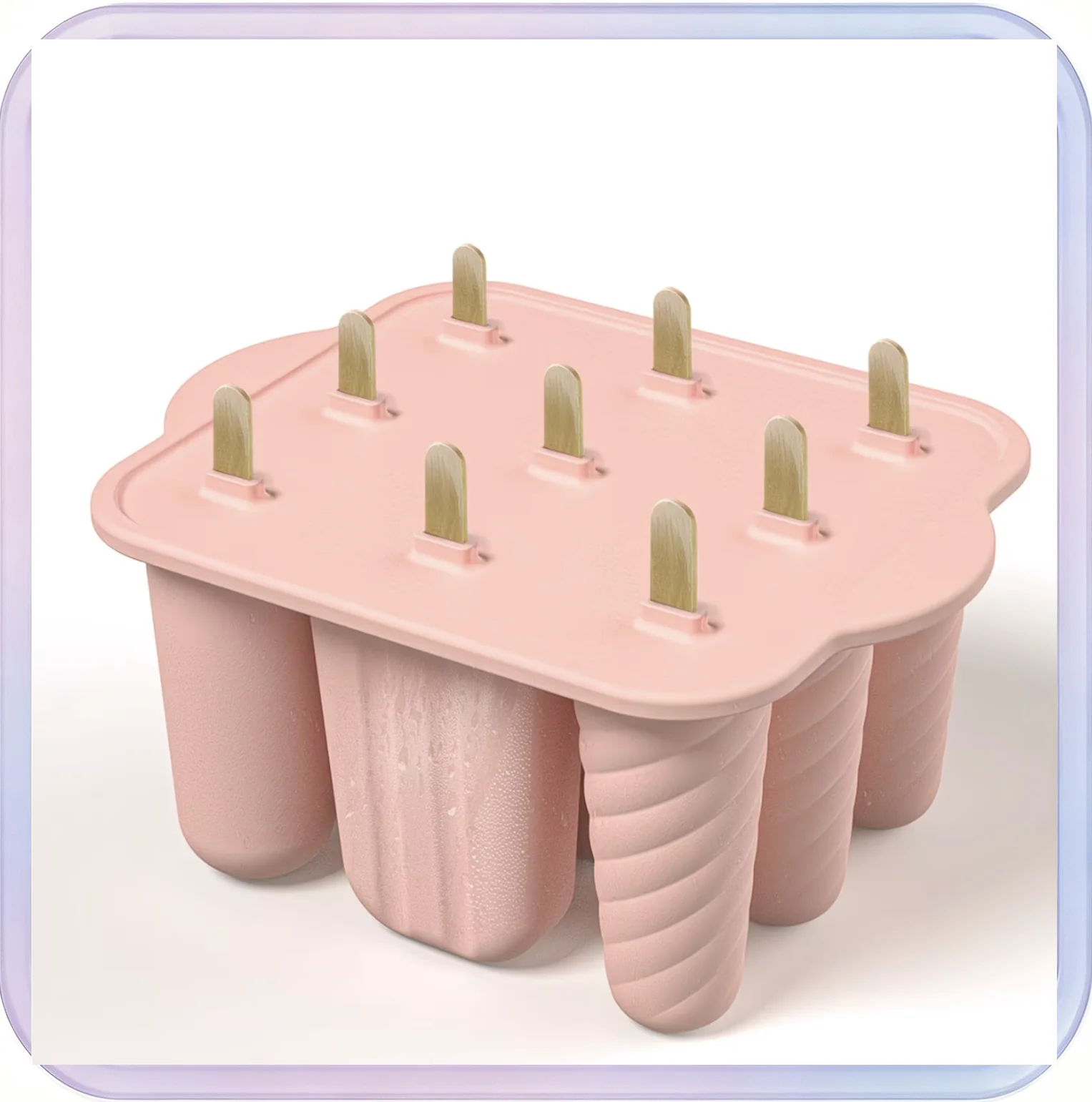 No_621_9-Cell Ice Cream Mold (Pink Bag)