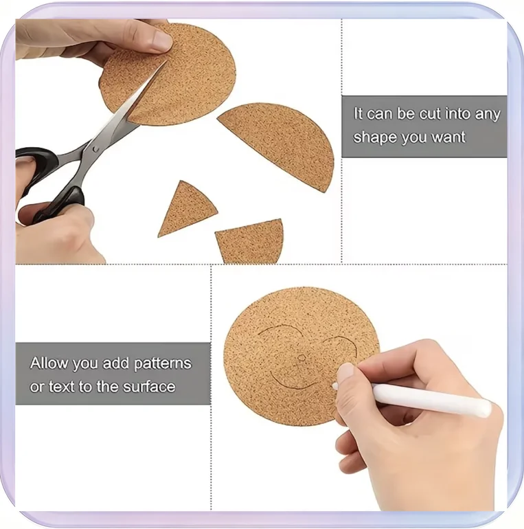 No_653_Natural Round Cork Coaster