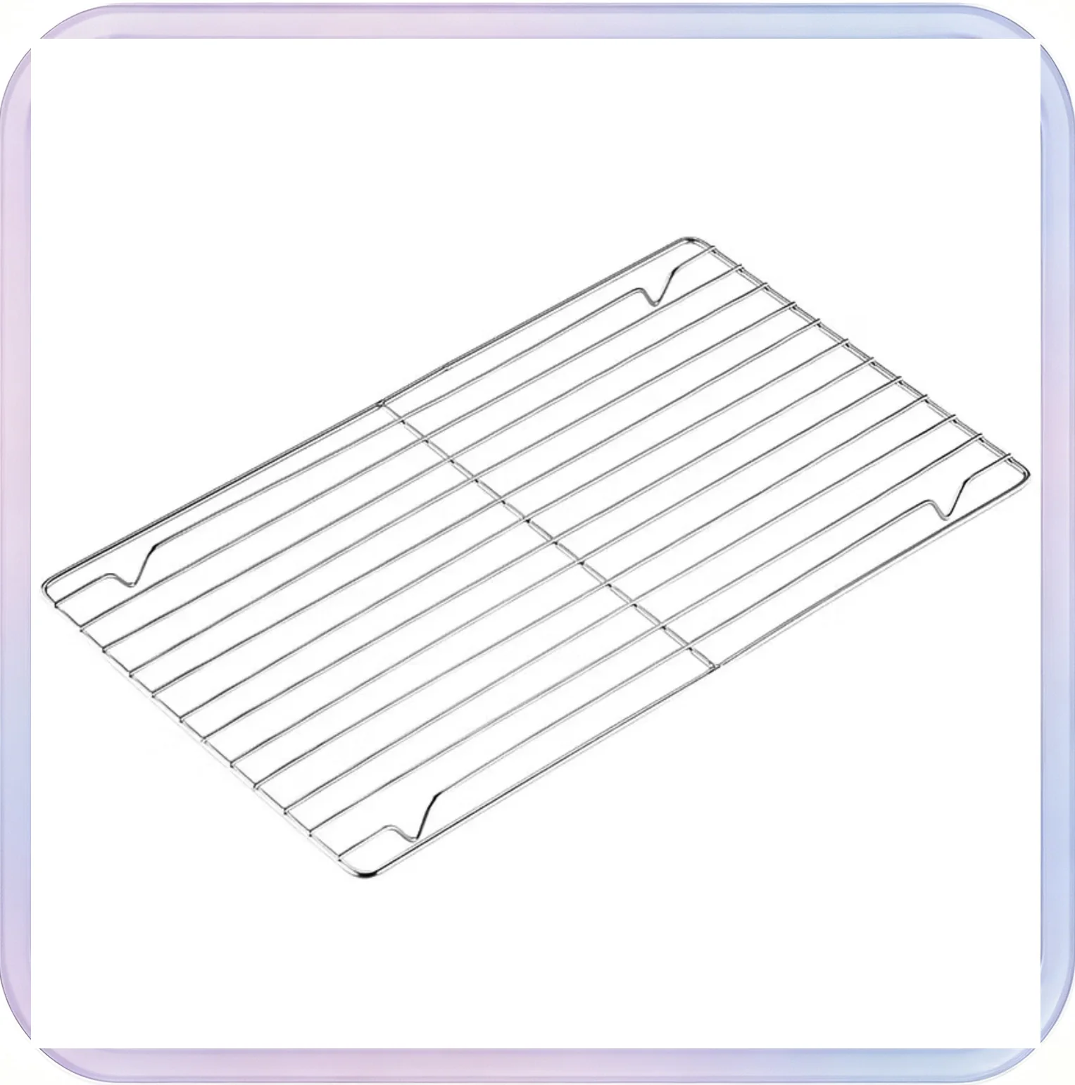 No_679_Rectangular Stainless Steel BBQ Mesh (Cake Cooling Rack)