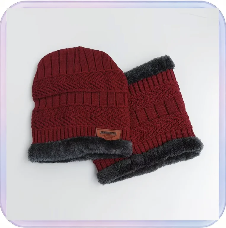 No_718_Autumn/Winter Women's Knit Beanie Hat, Men's Wool Warm Head Covering Hat